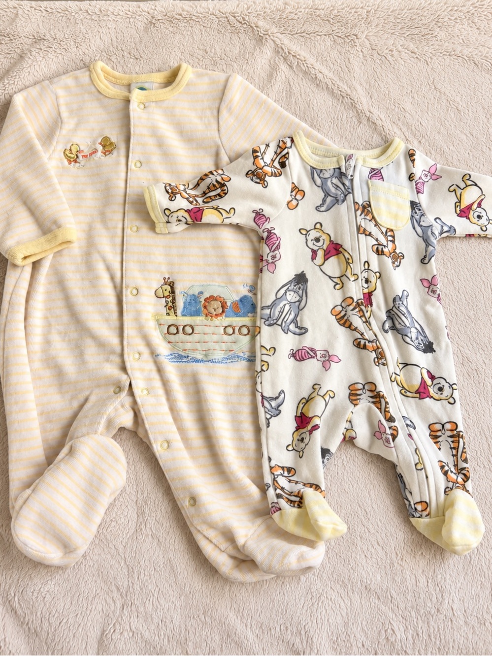 Disney Winnie the Pooh + Little Me Noah’s Ark Baby Bundle | Preemie–3M